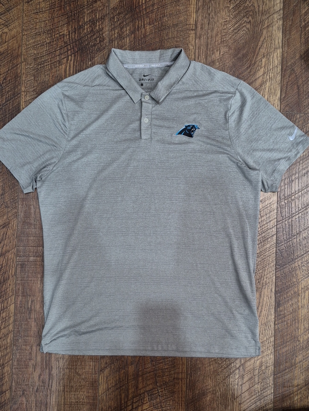 Men's Nike Dri Fit Carolina Panthers Golf Polo Shirt Size Large